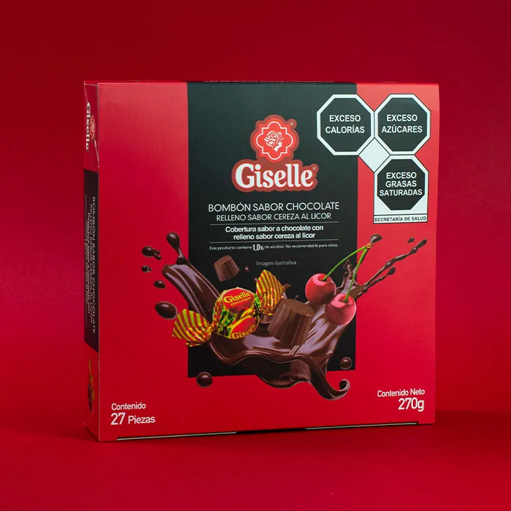 El primer bombón sabor chocolate relleno de cereza al licor